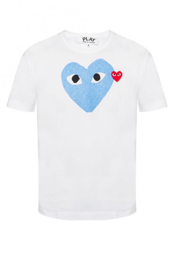 White T - JACQUEMUS shirt with a heart motif Comme des Garçons Play -  SchaferandweinerShops GB - Quartersnacks Inside Out Embroidered Crewneck  Sweatshirt Purple